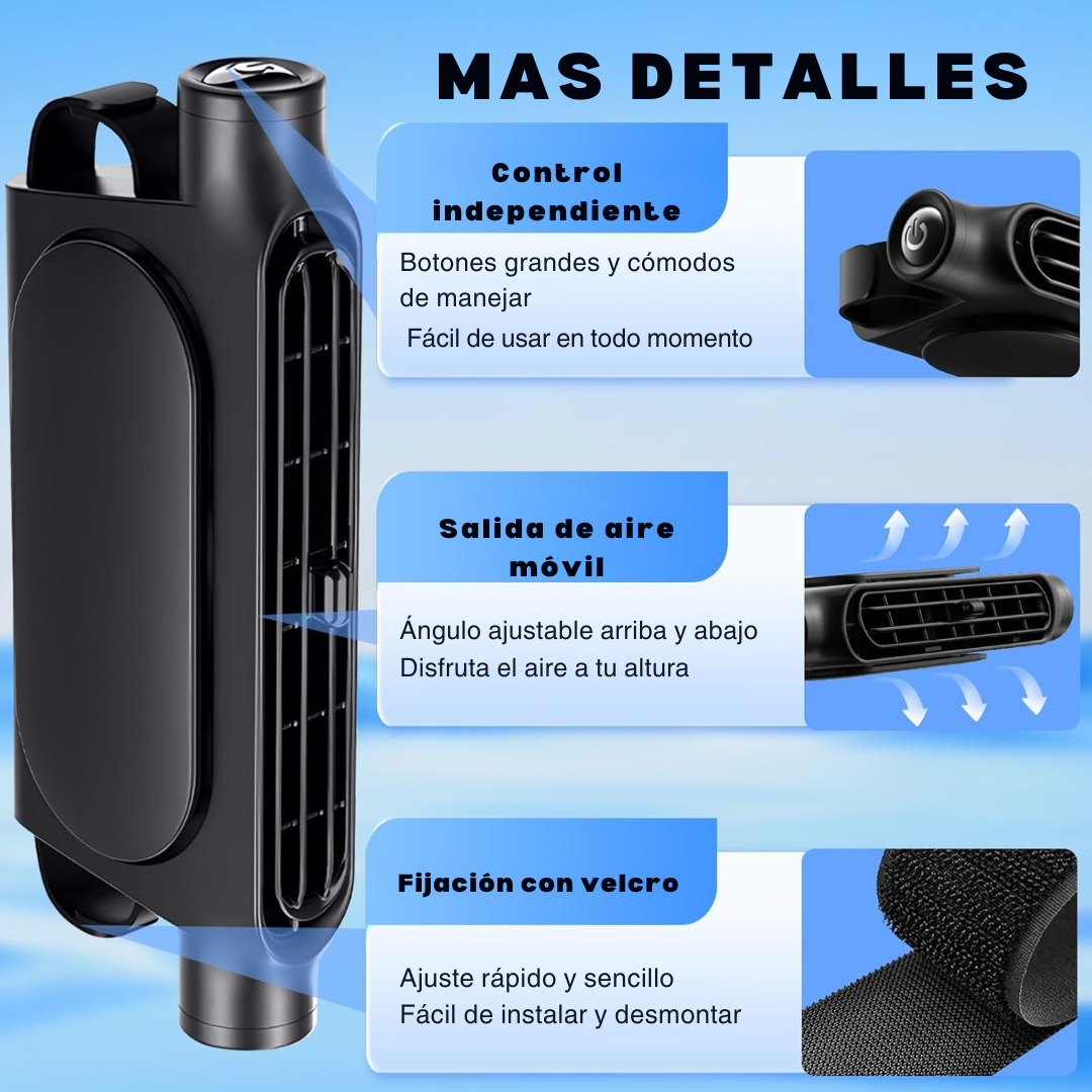 Ventilador cervical para coche